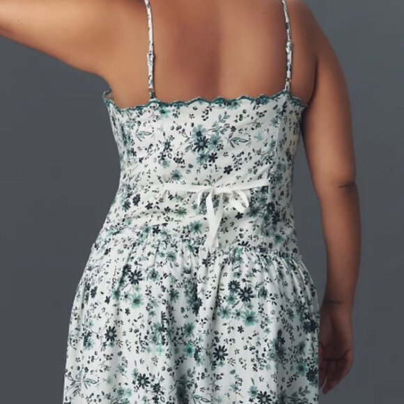 Anthropologie Sleeveless Drop-Waist Midi Dress SZ: XL - Picture 15 of 16